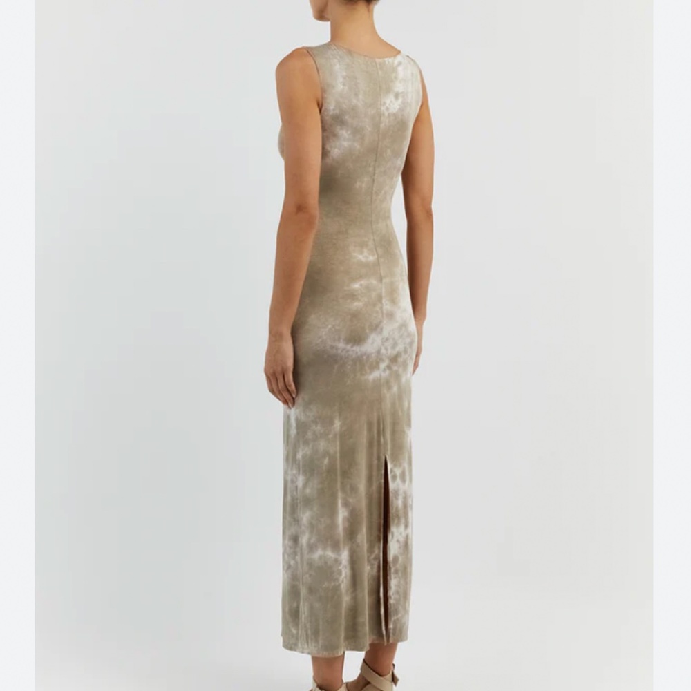 NEW DISSH Sawyer Tie-Dye Midi/Maxi Dress - Light Casper Moss - Picture 6 of 10